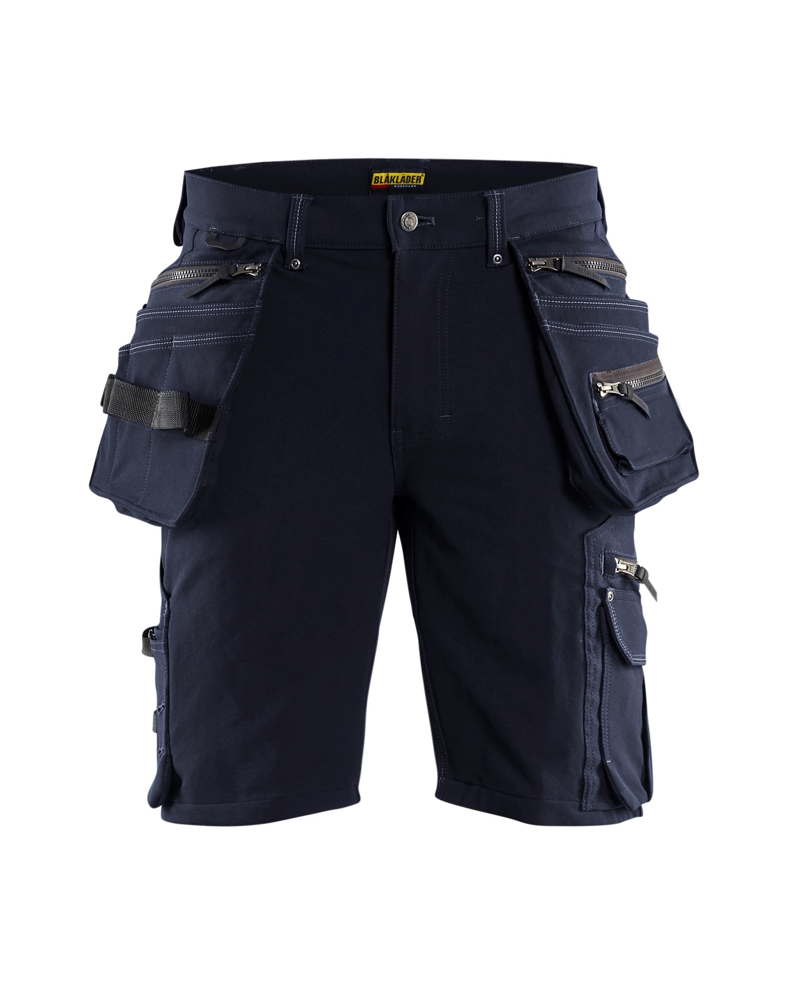 Funktionelle Handwerker Shorts in Cordura® Denim Stretch mit Stretch Einsätzen im Schritt für optimale Bewegungsfreiheit (Bild: © AB Blåkläder)